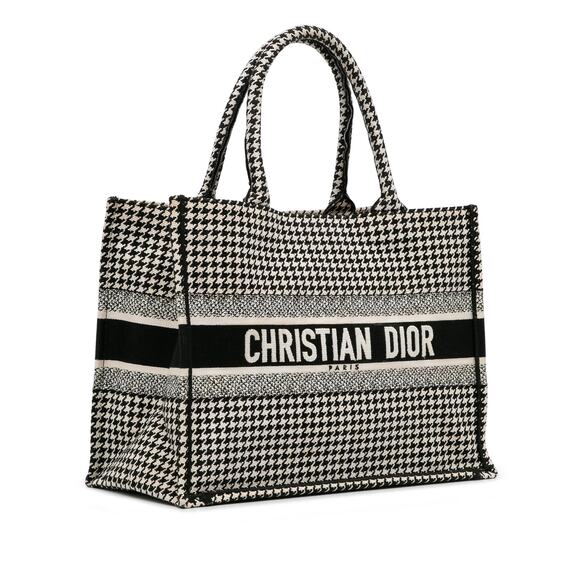 Dior Medium Houndstooth Book Tote - Picture 1 of 8